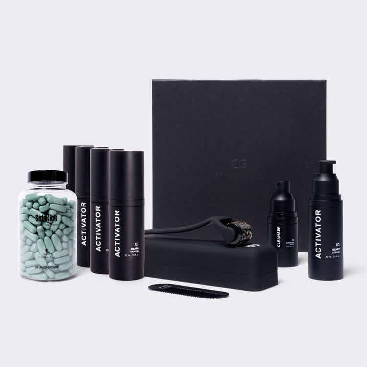 Beard Growth Kit + Sidekick Beard Growth Copenhagen Grooming Sweden 250 Days Supply