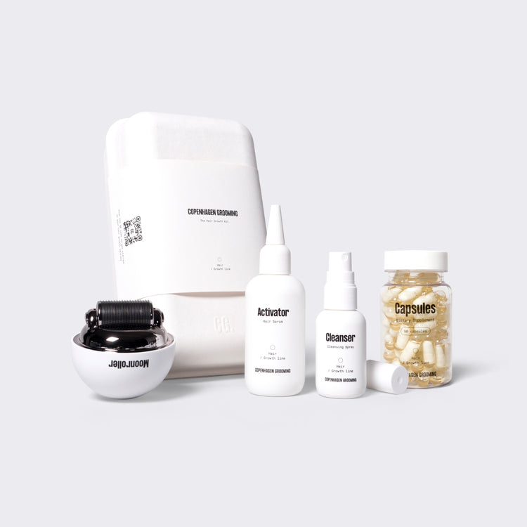 Hair Growth Kit + Capsules Hair Growth Copenhagen Grooming Sweden 50 Days Supply